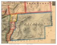 Bean's Purchase, New Hampshire 1861 Old Town Map Custom Print - Coos Co.