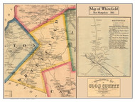 Whitefield & Business Directory, New Hampshire 1861 Old Town Map Custom Print - Coos Co.