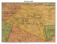 Bethlehem, New Hampshire 1860 Old Town Map Custom Print - Grafton Co.