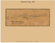 Bethlehem Village, New Hampshire 1860 Old Town Map Custom Print - Grafton Co.