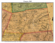 Campton, New Hampshire 1860 Old Town Map Custom Print - Grafton Co.