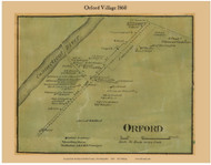Orford Village, New Hampshire 1860 Old Town Map Custom Print - Grafton Co.