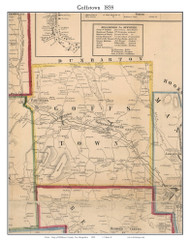Goffstown, New Hampshire 1858 Old Town Map Custom Print - Hillsboro Co.