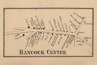 Hancock Center, New Hampshire 1858 Old Town Map Custom Print - Hillsboro Co.
