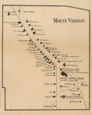 Mount Vernon Village, New Hampshire 1858 Old Town Map Custom Print - Hillsboro Co.
