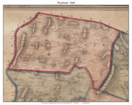 Plainfield, New Hampshire 1860 Old Town Map Custom Print - Sullivan Co.