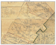 Deerfield, New Hampshire 1857 Old Town Map Custom Print - Rockingham Co.