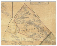 Northwood, New Hampshire 1857 Old Town Map Custom Print - Rockingham Co.