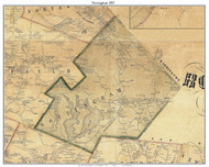 Nottingham, New Hampshire 1857 Old Town Map Custom Print - Rockingham Co.