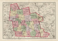 Hillsboro County, New Hampshire 1877 Old Map Reprint - Comstock & Cline State Atlas
