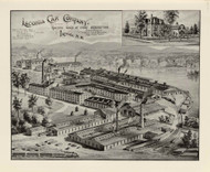 Laconia Car Company, Residence of Perley Putnam, New Hampshire 1892 Old Town Map Reprint - Hurd State Atlas Belknap