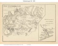 Tufftonborough Town, Melvin Village P.O., New Hampshire 1892 Old Town Map Reprint - Hurd State Atlas Carroll