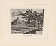 Mountain View House, W.F. Dodge & Son, New Hampshire 1892 Old Town Map Reprint - Hurd State Atlas Coos
