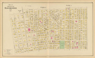 Manchester - Wards 2, 3, 4 P2, New Hampshire 1892 Old Town Map Reprint - Hurd State Atlas Hillsboro