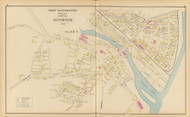 Manchester - Ward 8, New Hampshire 1892 Old Town Map Reprint - Hurd State Atlas Hillsboro