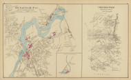 Chinchester Town, Penacook P.O., New Hampshire 1892 Old Town Map Reprint - Hurd State Atlas Merrimack