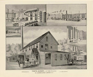 Toof's Laundry, New Hampshire 1892 Old Town Map Reprint - Hurd State Atlas Merrimack