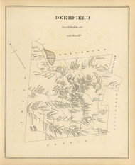 Deerfield Town, New Hampshire 1892 Old Town Map Reprint - Hurd State Atlas Rockingham