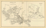 Exeter Town, Exeter P.O., New Hampshire 1892 Old Town Map Reprint - Hurd State Atlas Rockingham