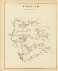 Stratham Town, New Hampshire 1892 Old Town Map Reprint - Hurd State Atlas Rockingham