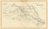 Dover City, New Hampshire 1892 Old Town Map Reprint - Hurd State Atlas Strafford