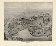 Cocheco Manufacturing Co., New Hampshire 1892 Old Town Map Reprint - Hurd State Atlas Strafford