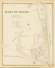 Dover - Wards 1, 2, New Hampshire 1892 Old Town Map Reprint - Hurd State Atlas Strafford