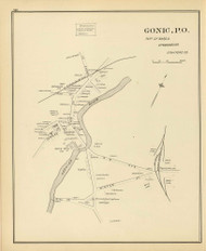 Gonic P.O., Part of Ward 3, New Hampshire 1892 Old Town Map Reprint - Hurd State Atlas Strafford