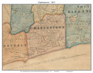 Charlestown, Rhode Island 1831 - Old Town Map Custom Print - 1831 State