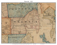 Warwick, Rhode Island 1831 - Old Town Map Custom Print - 1831 State