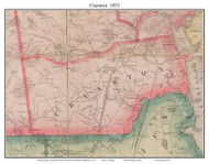 Cranston, Rhode Island 1855 - Old Town Map Custom Print - 1855 State