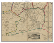 District 2 (Middleburg) - Loudoun County, Virginia 1854 Old Town Map Custom Print - Loudoun Co.