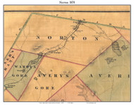 Norton, Vermont 1878 Old Town Map Custom Print - Essex Co.