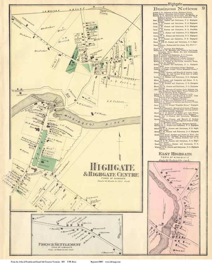 Highgate, Highgate Centre, French Settlement, and East Highgate