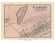 Fairlee Village, Vermont 1877 Old Town Map Reprint - Orange Co.