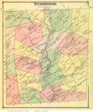 Tunbridge, Vermont 1877 Old Town Map Reprint - Orange Co.