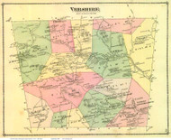 Vershire, Vermont 1877 Old Town Map Reprint - Orange Co.