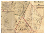 Underhill Poster Map, 1857 Old Town Map Custom Print - Chittenden Co. VT