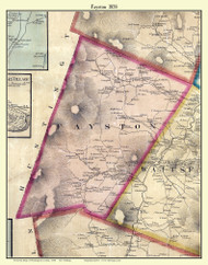 Fayston, Vermont 1858 Old Town Map Custom Print - Washington Co.