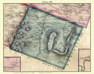 Roxbury, Vermont 1858 Old Town Map Custom Print - Washington Co.
