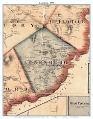 Lunenburg, Vermont 1859 Old Town Map Custom Print - Essex Co.