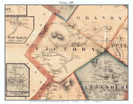 Victory, Vermont 1859 Old Town Map Custom Print - Essex Co.
