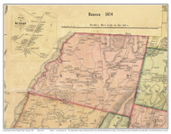 Benson, Vermont 1854 Old Town Map Custom Print - Rutland Co.