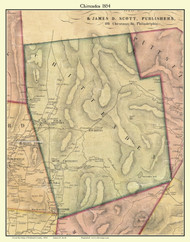 Chittenden, Vermont 1854 Old Town Map Custom Print - Rutland Co.