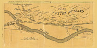Rutland Centre Village, Vermont 1854 Old Town Map Custom Print - Rutland Co.