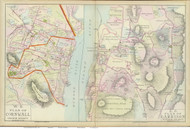 Cornwall and Garrison, 1891 - Old Map Reprint - NY Hudson River Valley Atlas