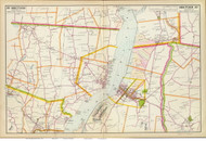 Athens and Hudson, 1891 - Old Map Reprint - NY Hudson River Valley Atlas
