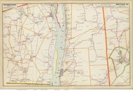 New Baltimore and Stuyvesant, 1891 - Old Map Reprint - NY Hudson River Valley Atlas
