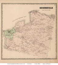 Hounsfield, New York 1864 - Old Town Map Reprint - Jefferson Co.