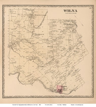 Wilna, New York 1864 - Old Town Map Reprint - Jefferson Co.